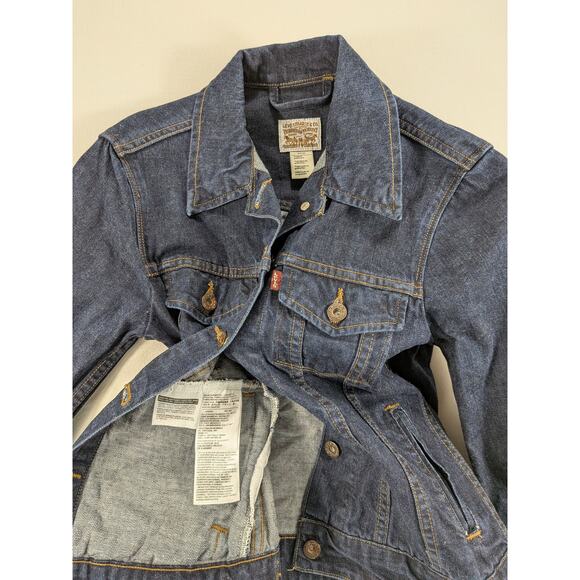 Levis Jean Jacket Women S Denim Cotton Fall Trucker Western Country Classic Y2k - Picture 4 of 12